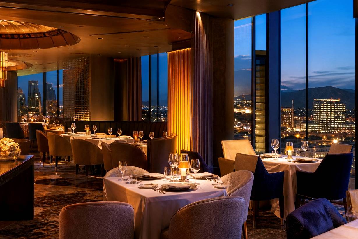 Fine dining at a Canadian casino resort