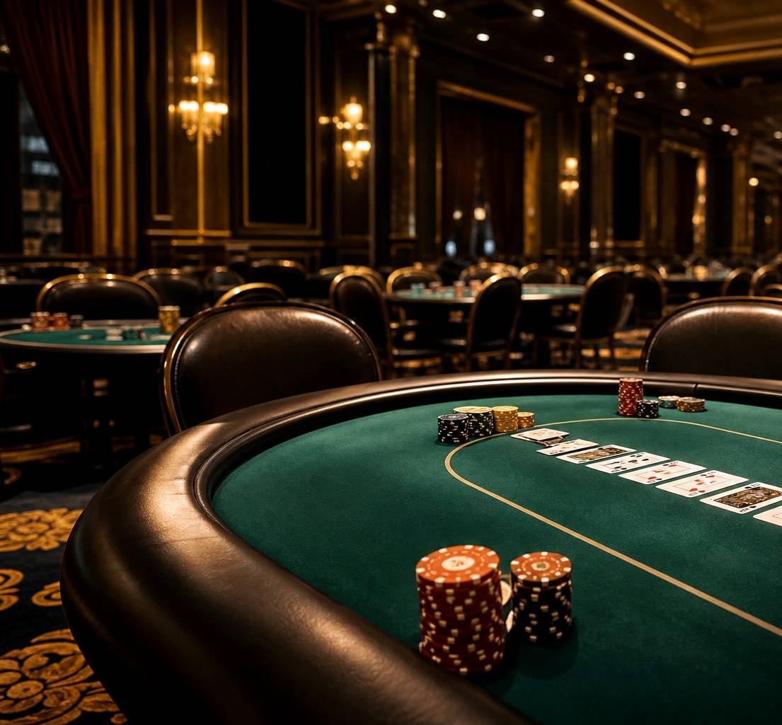 Poker tournament room